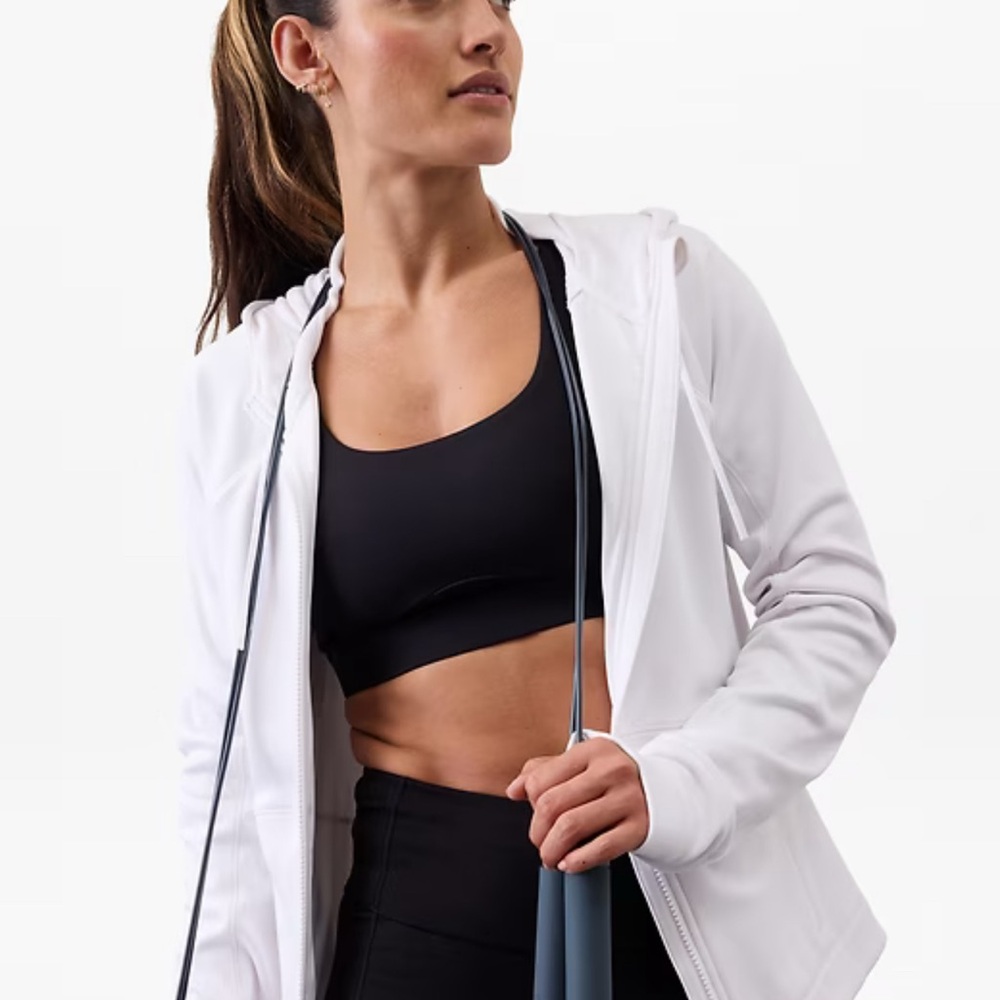 Athleta fleece lined zip up jacket